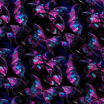 Neon Flutter Pattern 5 Minky Fabric