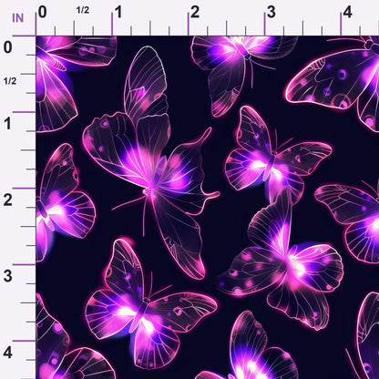 Neon Flutter Pattern 6 Minky Fabric