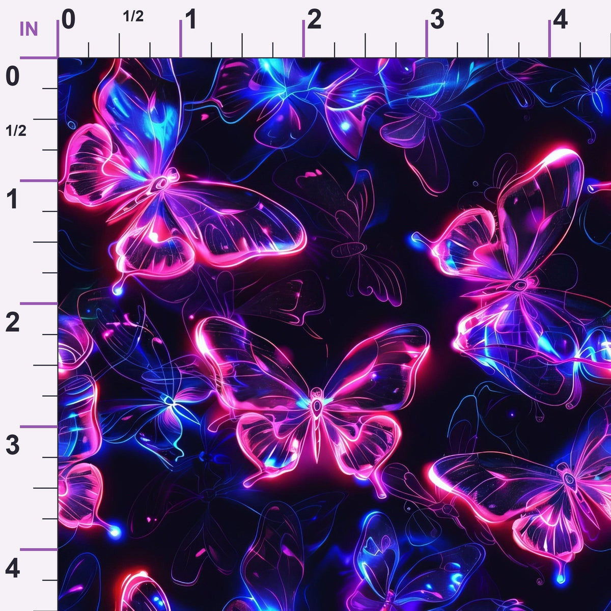 Neon Flutter Pattern 8 Minky Fabric