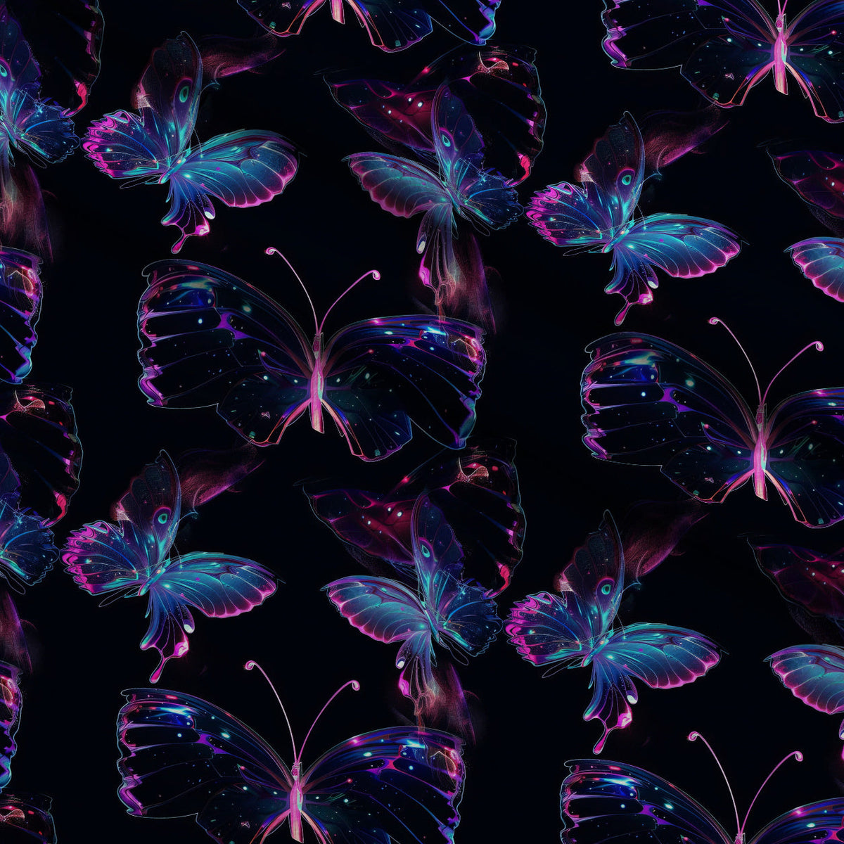 Neon Flutter Pattern 9 Minky Fabric