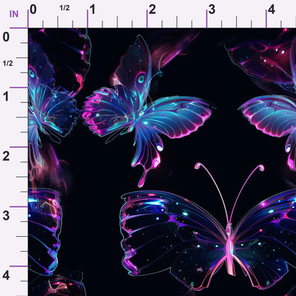 Neon Flutter Pattern 9 Minky Fabric