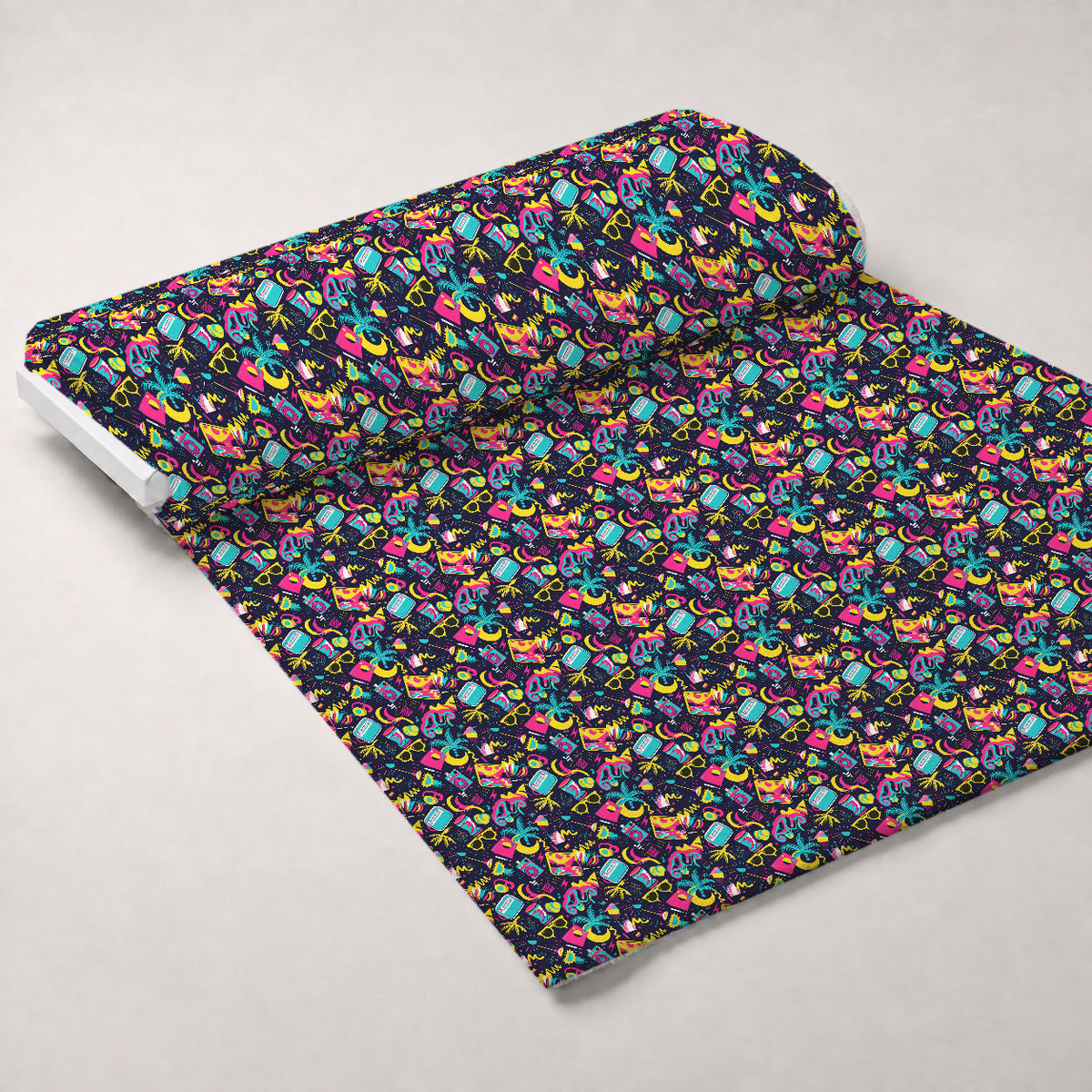 Neon Getaway Pattern 10 Minky Fabric