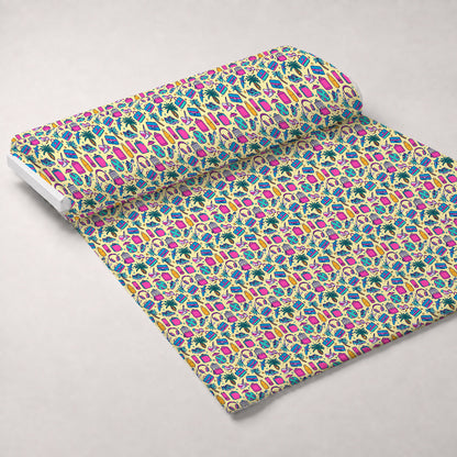 Neon Getaway Pattern 2 Minky Fabric