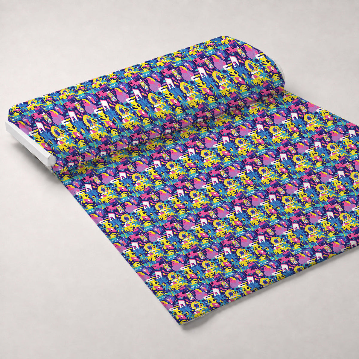 Neon Getaway Pattern 3 Minky Fabric
