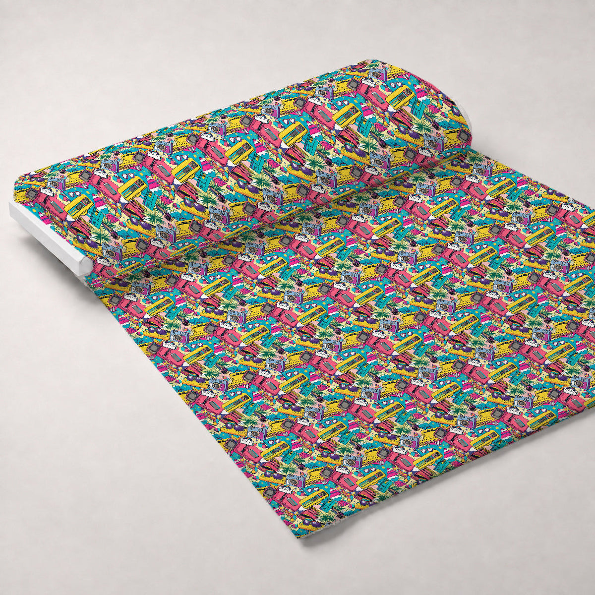 Neon Getaway Pattern 4 Minky Fabric