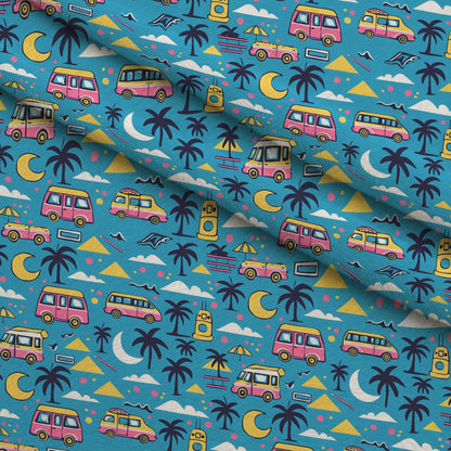 Neon Getaway Pattern 5 Minky Fabric