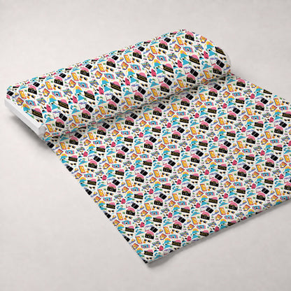 Neon Getaway Pattern 7 Minky Fabric
