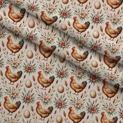 Nesting Hens Pattern 10 Minky Fabric