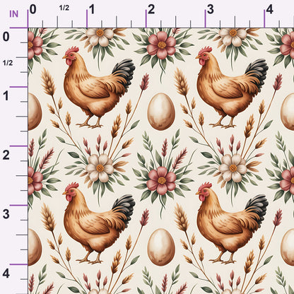 Nesting Hens Pattern 10 Minky Fabric