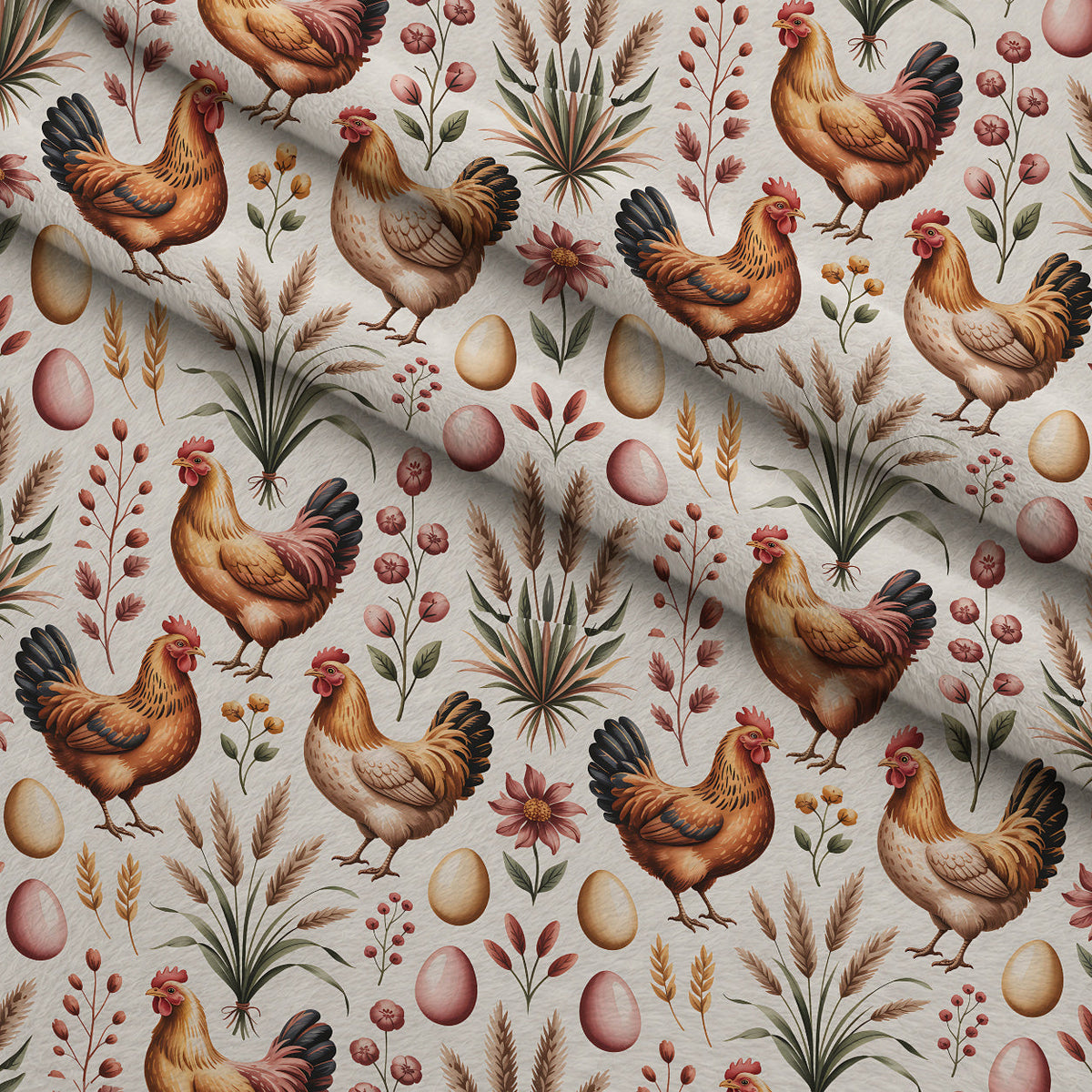 Nesting Hens Pattern 11 Minky Fabric