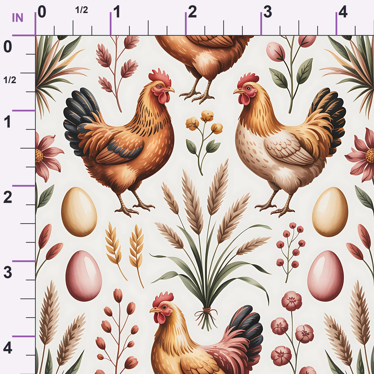 Nesting Hens Pattern 11 Minky Fabric