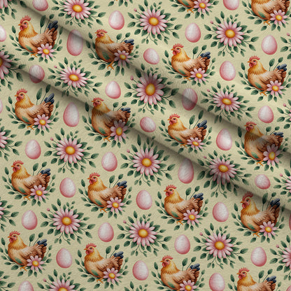 Nesting Hens Pattern 12 Minky Fabric