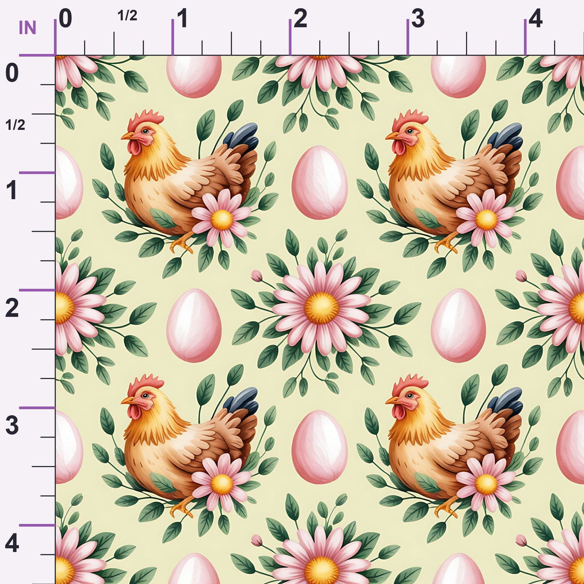 Nesting Hens Pattern 12 Minky Fabric