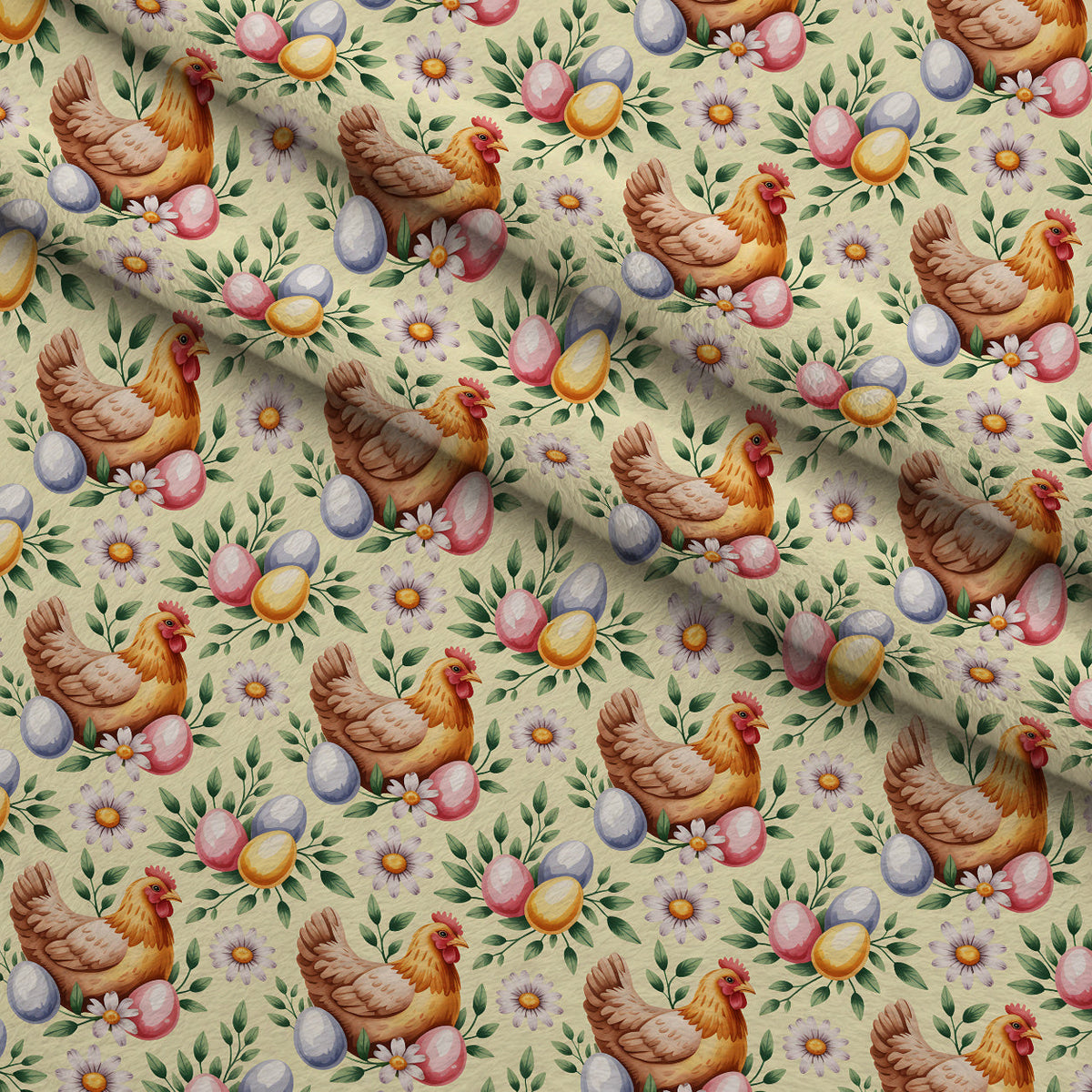 Nesting Hens Pattern 13 Minky Fabric