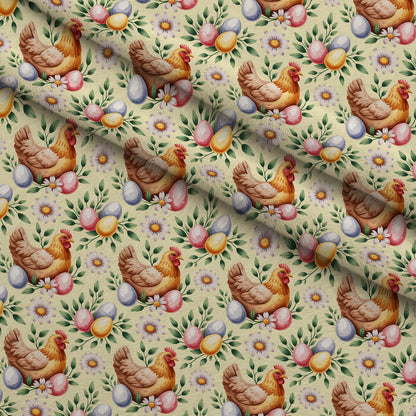 Nesting Hens Pattern 13 Minky Fabric