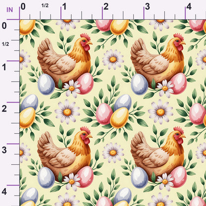 Nesting Hens Pattern 13 Minky Fabric