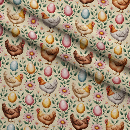 Nesting Hens Pattern 14 Minky Fabric