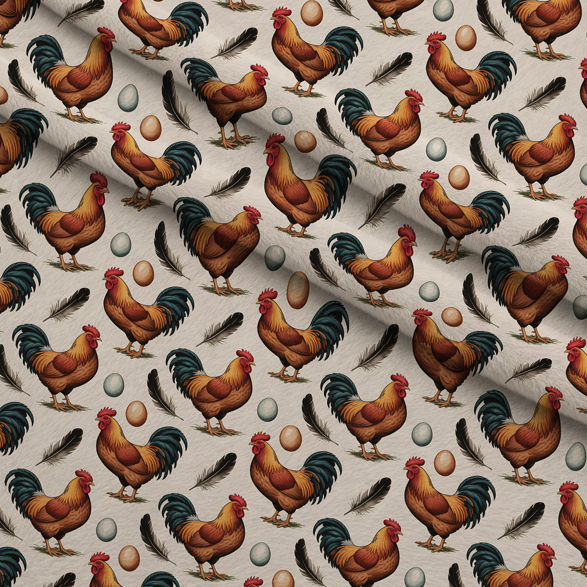 Nesting Hens Pattern 16 Minky Fabric