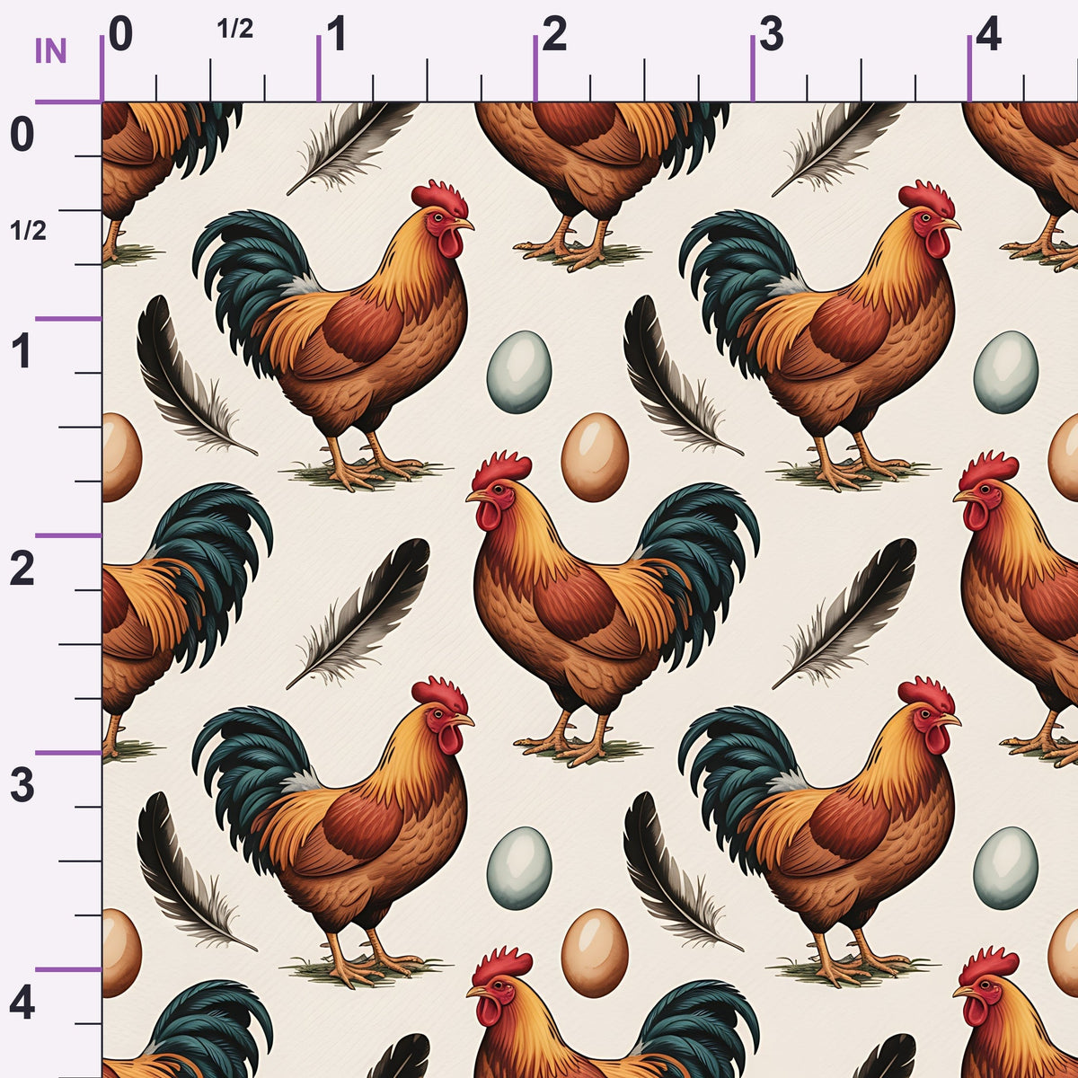 Nesting Hens Pattern 16 Minky Fabric