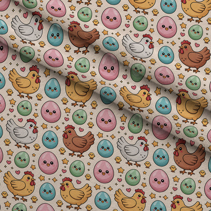 Nesting Hens Pattern 19 Minky Fabric