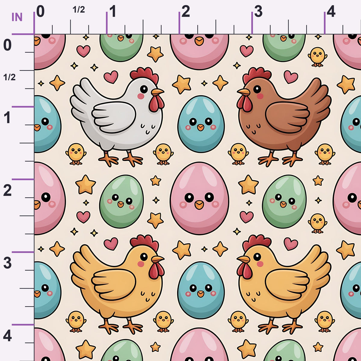 Nesting Hens Pattern 19 Minky Fabric