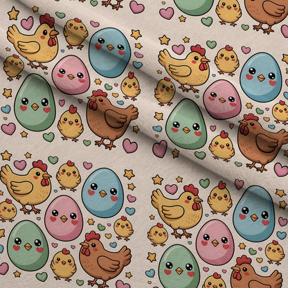 Nesting Hens Pattern 20 Minky Fabric
