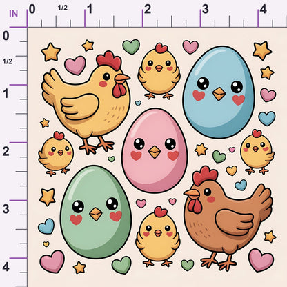 Nesting Hens Pattern 20 Minky Fabric
