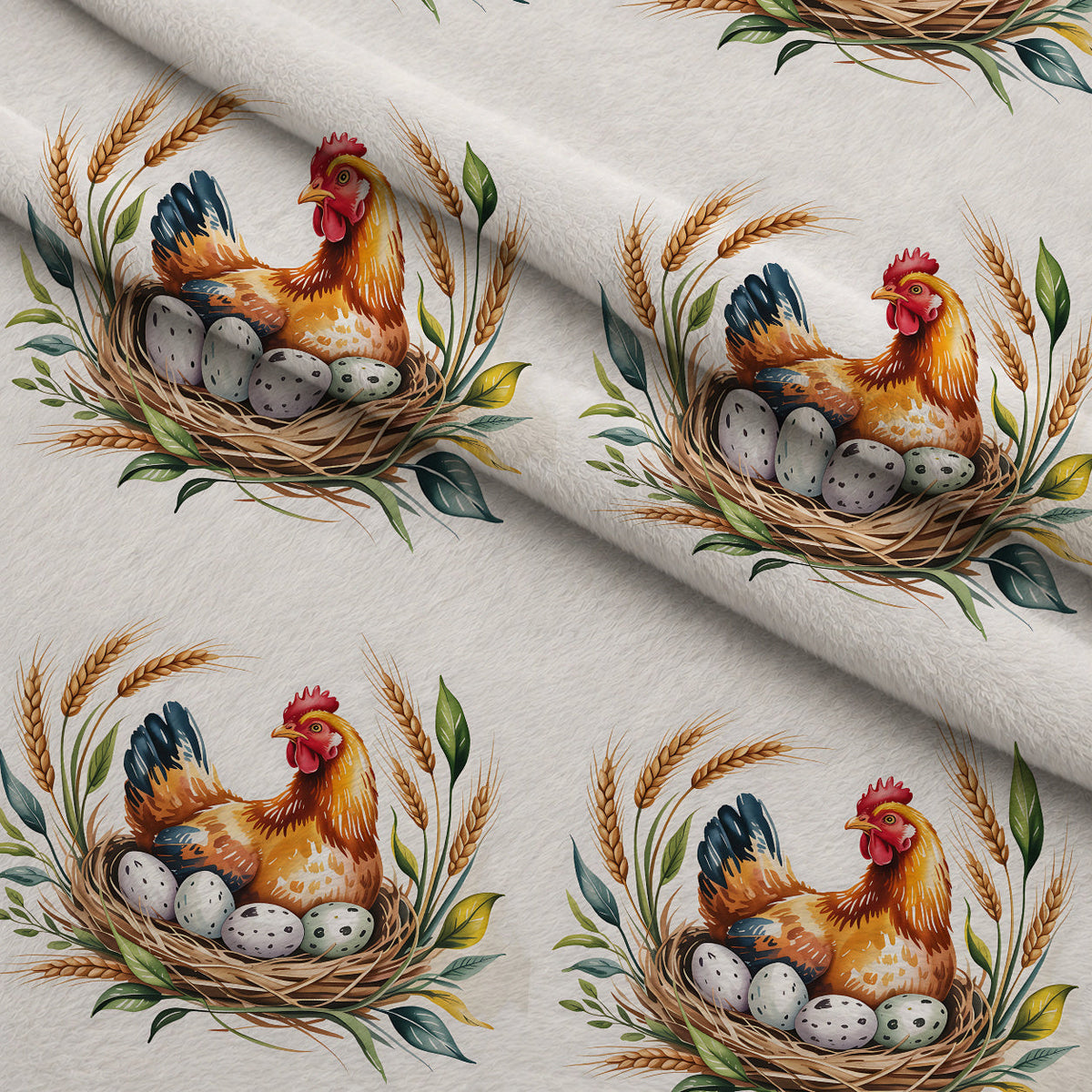Nesting Hens Pattern 21 Minky Fabric