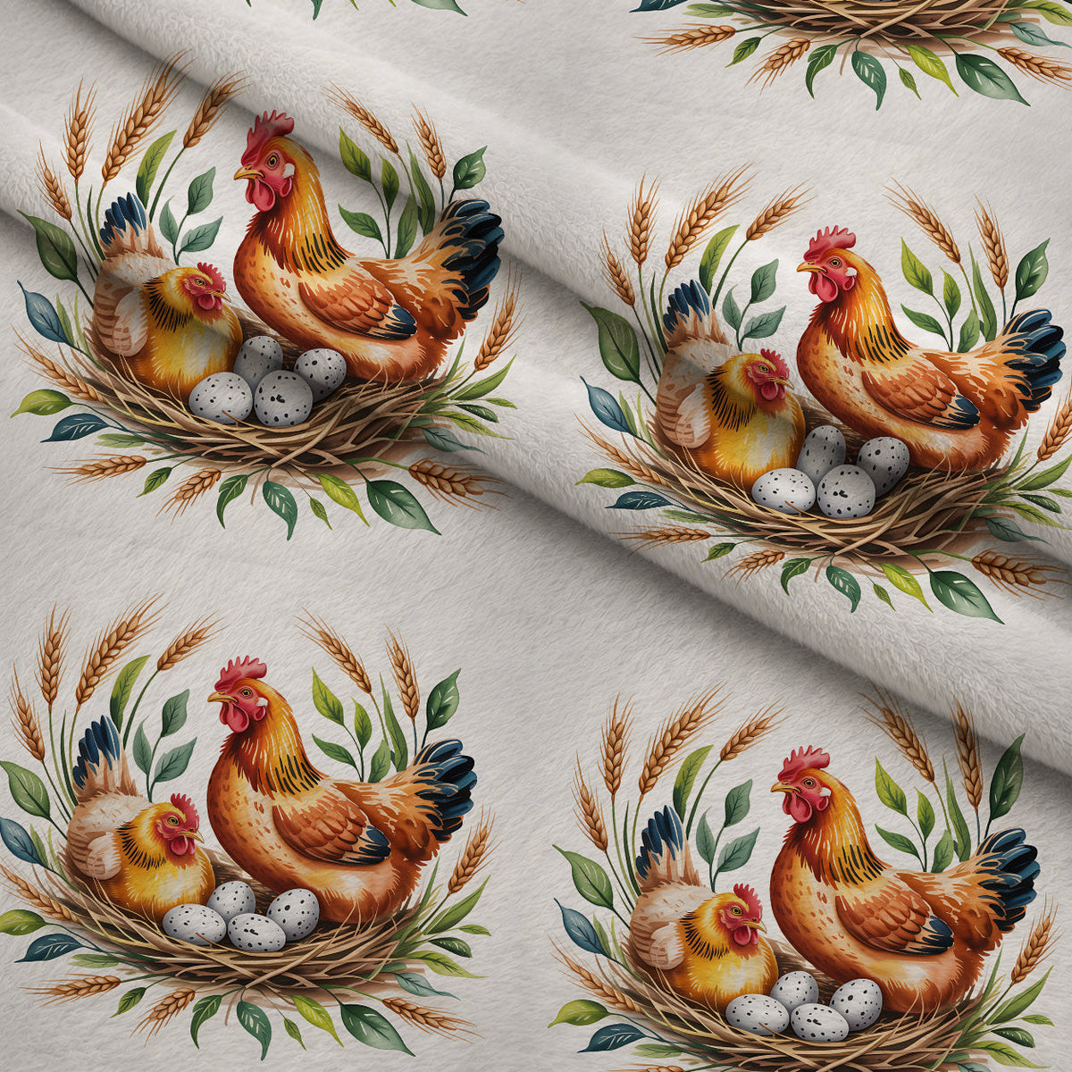 Nesting Hens Pattern 23 Minky Fabric