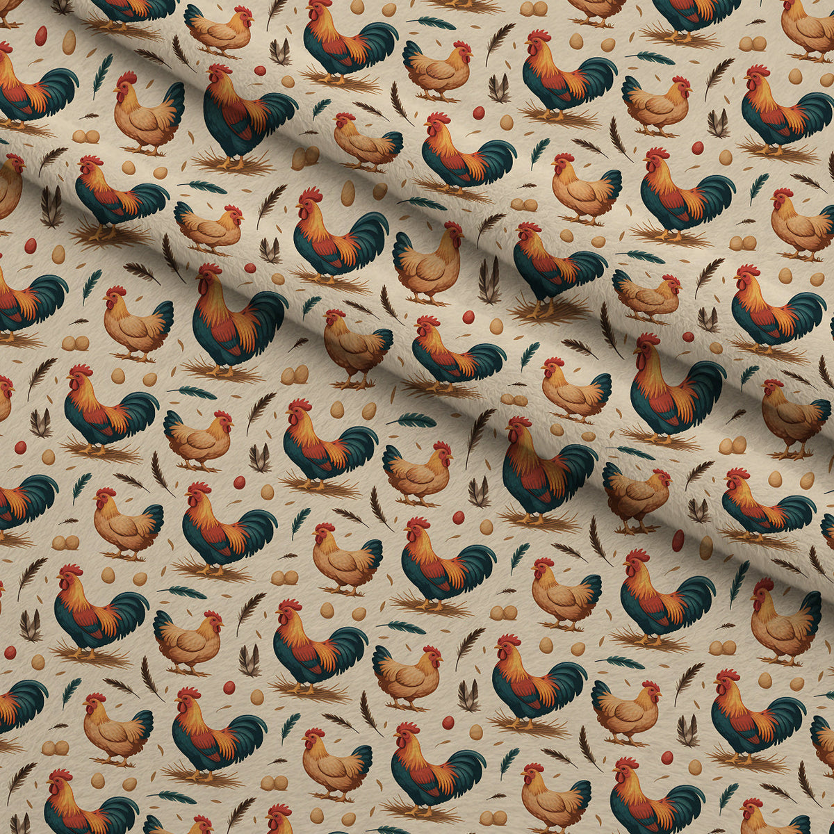 Nesting Hens Pattern 25 Minky Fabric