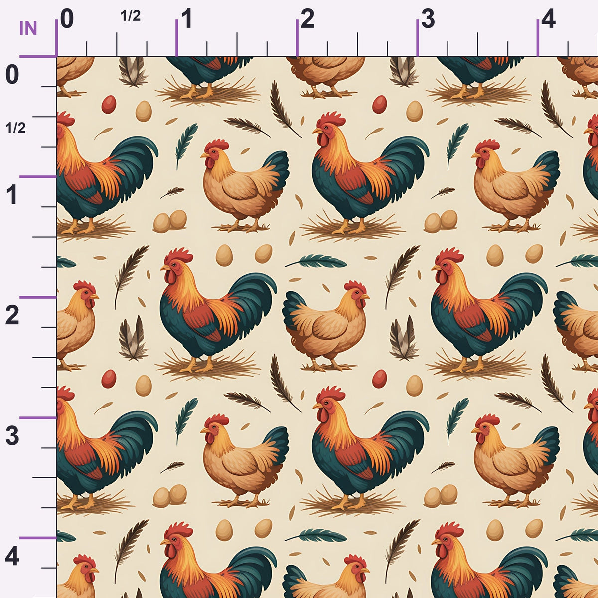 Nesting Hens Pattern 25 Minky Fabric