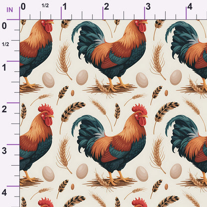 Nesting Hens Pattern 3 Minky Fabric