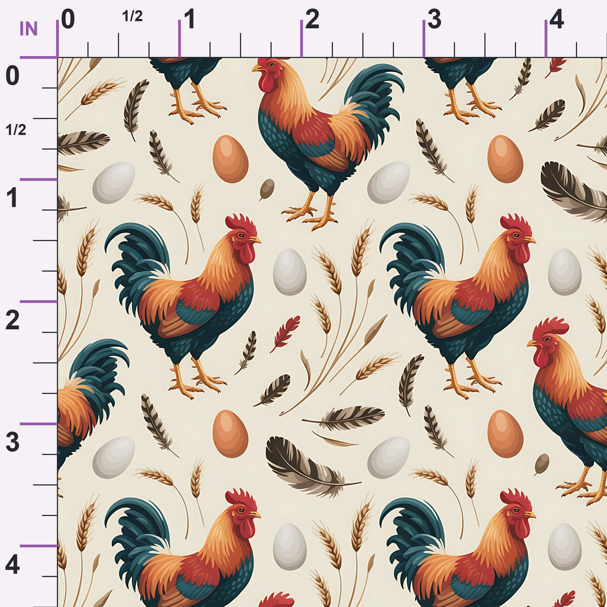 Nesting Hens Pattern 4 Minky Fabric