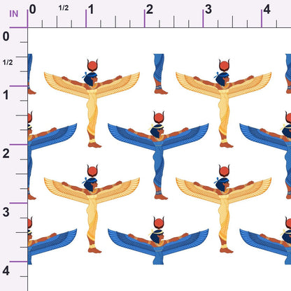 Nile Deities Pattern 12 Minky Fabric