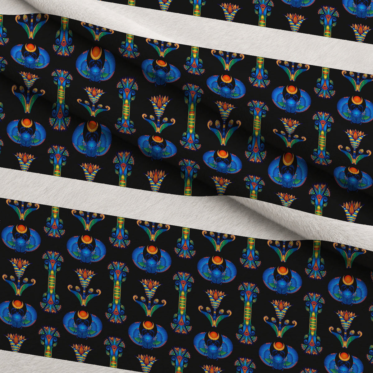Nile Deities Pattern 3 Minky Fabric