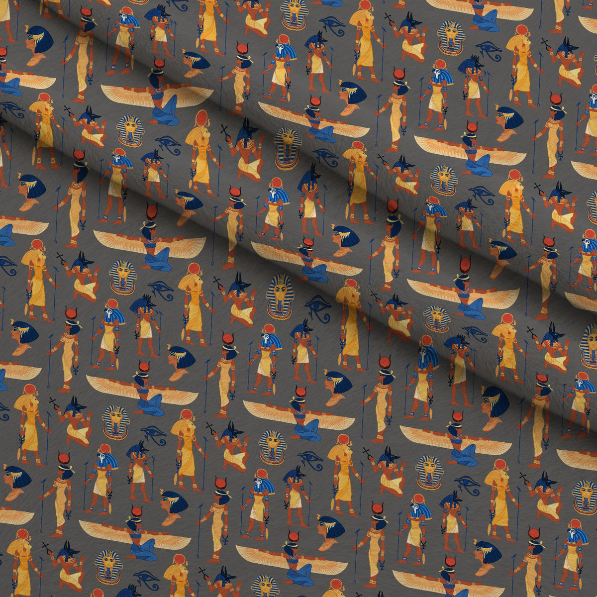 Nile Deities Pattern 7 Minky Fabric