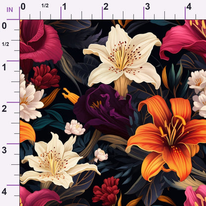 Nocturne Blooms Pattern 10 Minky Fabric