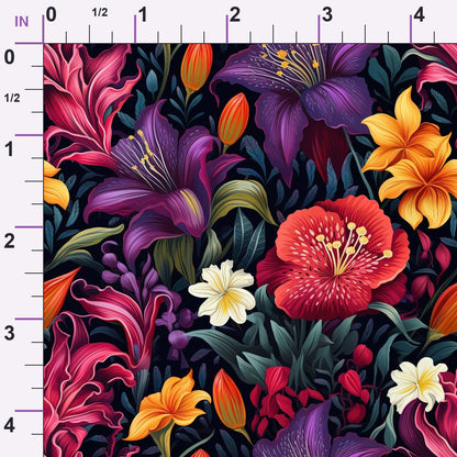 Nocturne Blooms Pattern 11 Minky Fabric