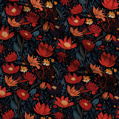 Nocturne Blooms Pattern 12 Minky Fabric
