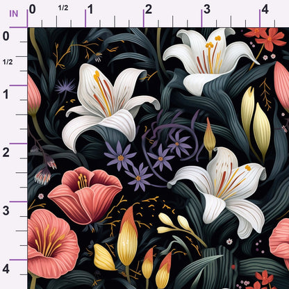 Nocturne Blooms Pattern 5 Minky Fabric