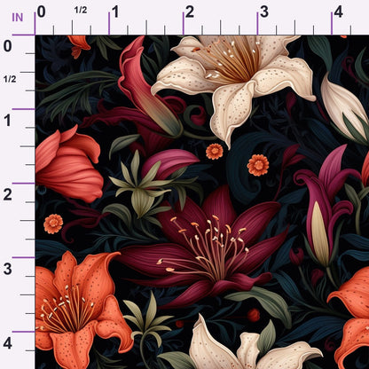 Nocturne Blooms Pattern 6 Minky Fabric