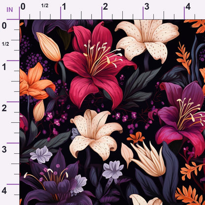 Nocturne Blooms Pattern 7 Minky Fabric