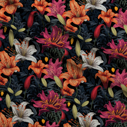 Nocturne Blooms Pattern 9 Minky Fabric