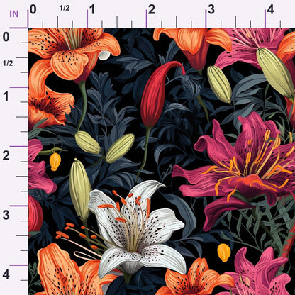 Nocturne Blooms Pattern 9 Minky Fabric