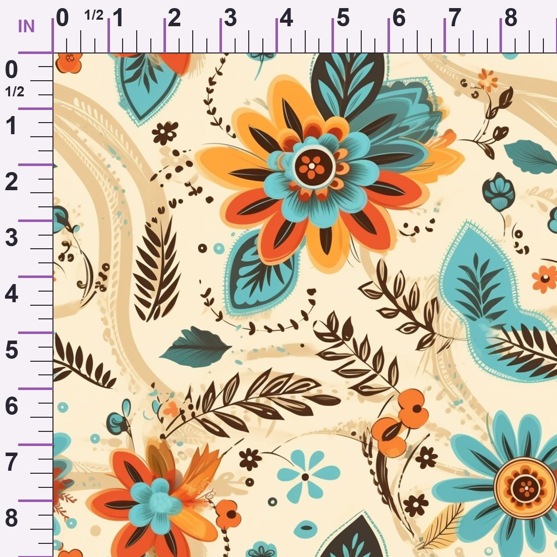 Nomad Blooms Pattern 10 Minky Fabric