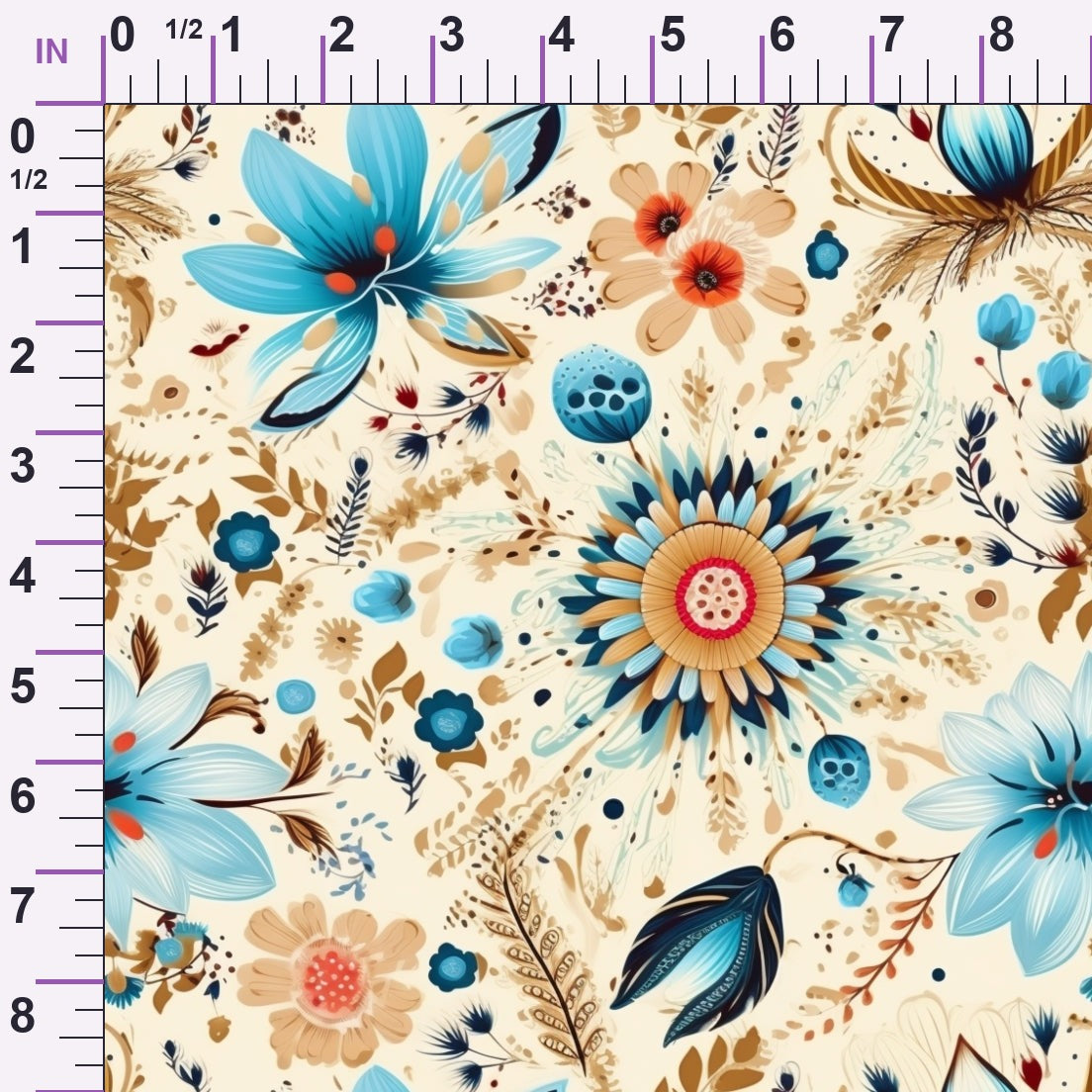 Nomad Blooms Pattern 12 Minky Fabric
