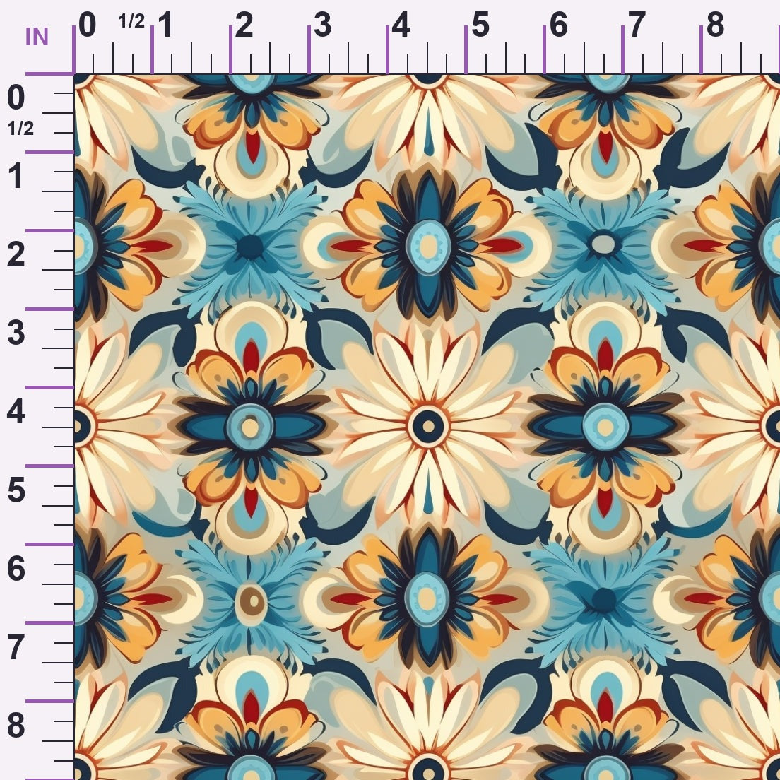 Nomad Blooms Pattern 2 Minky Fabric
