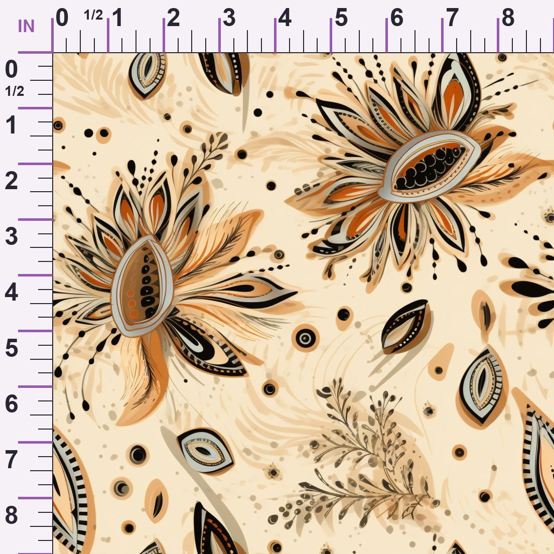Nomad Blooms Pattern 4 Minky Fabric