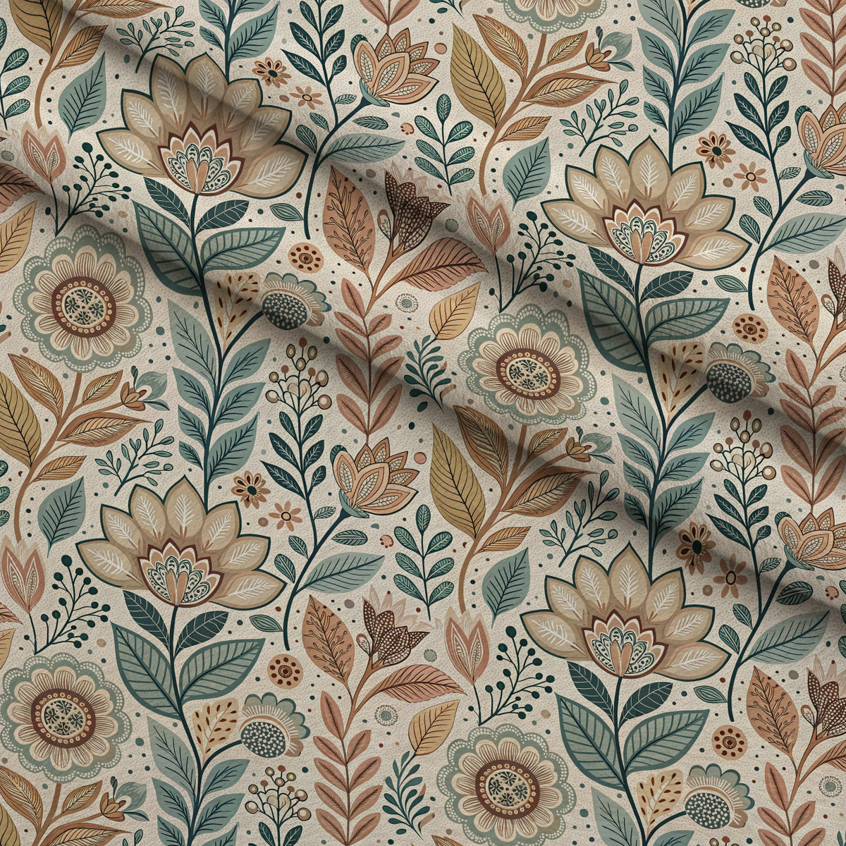 Nordic Bloom Pattern 2 Minky Fabric