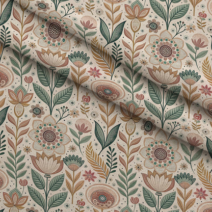 Nordic Bloom Pattern 3 Minky Fabric